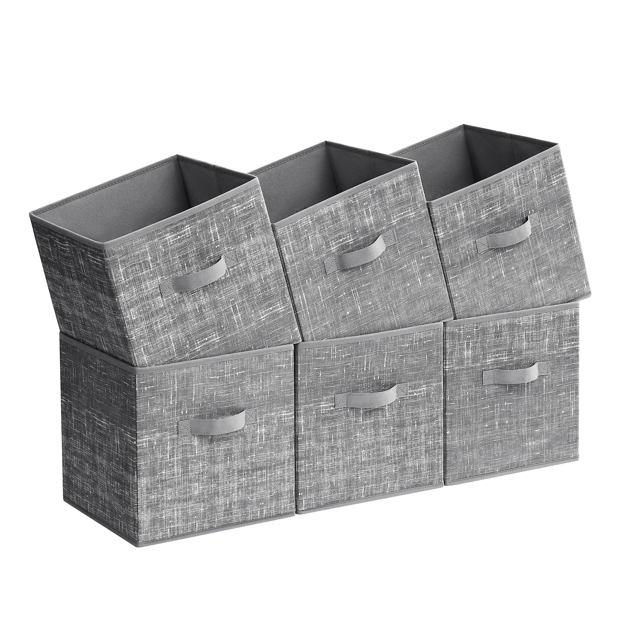 ongmics 6-Pack Fabric Storage Cubes – Durable & Space-Saving