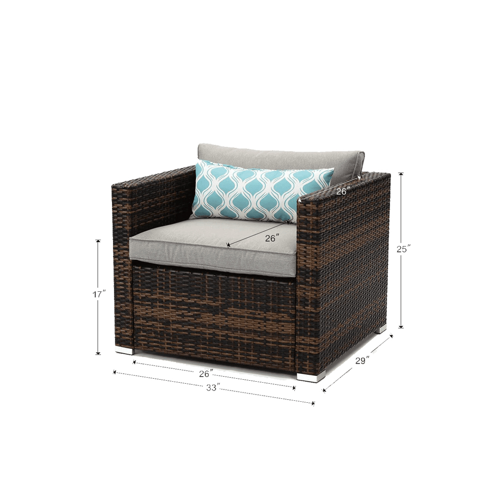 Single Outdoor Rattan Armchair