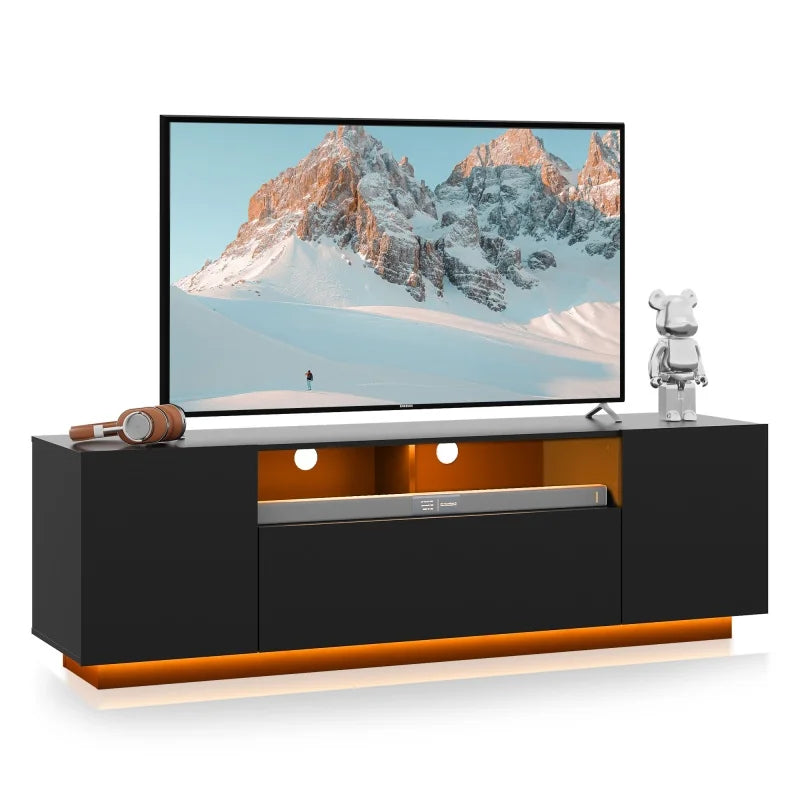Vedicy 65" LED TV Stand with Storage