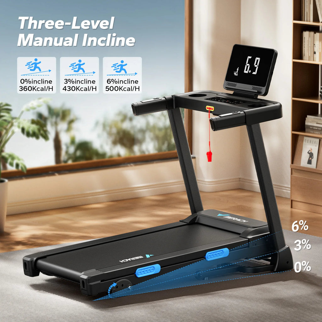 MERACH Foldable Incline Treadmill – Home Cardio Trainer