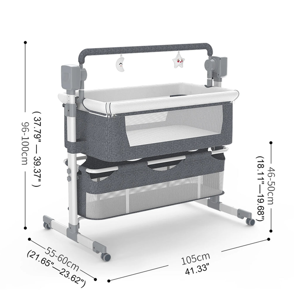 Multifunctional Adjustable Baby Crib