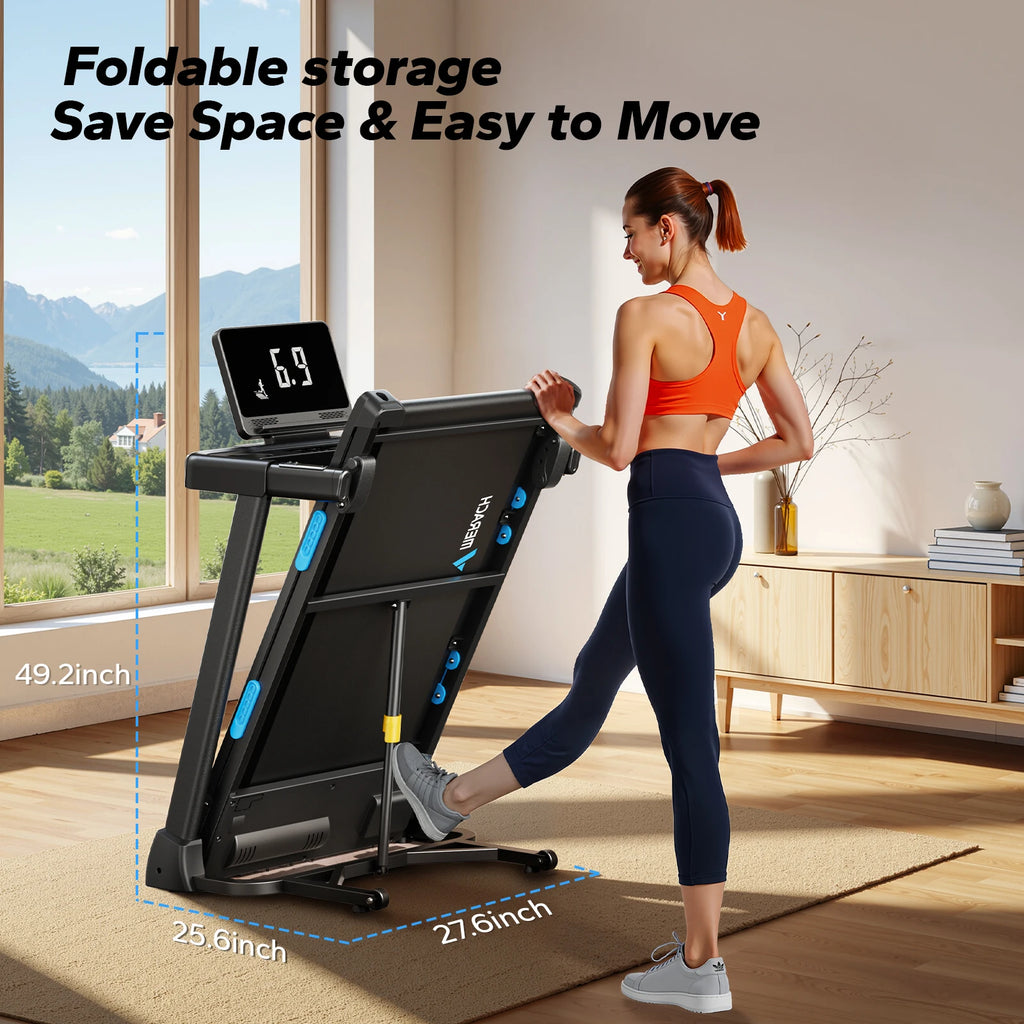 MERACH Foldable Incline Treadmill – Home Cardio Trainer