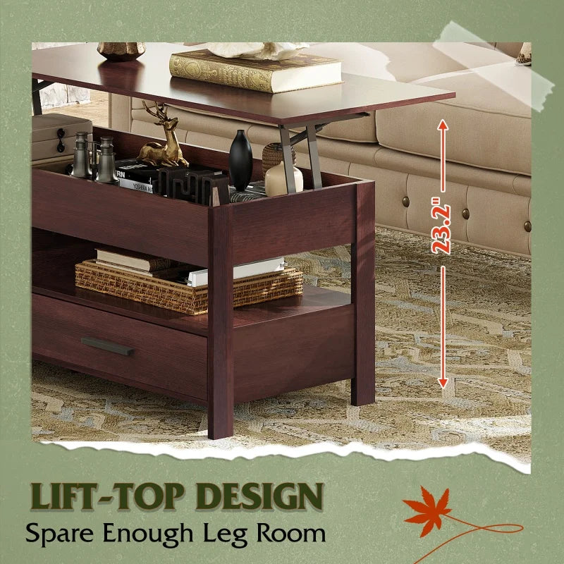 GALAXHERO Lift-Top Coffee Table with Storage