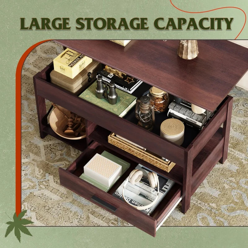 GALAXHERO Lift-Top Coffee Table with Storage