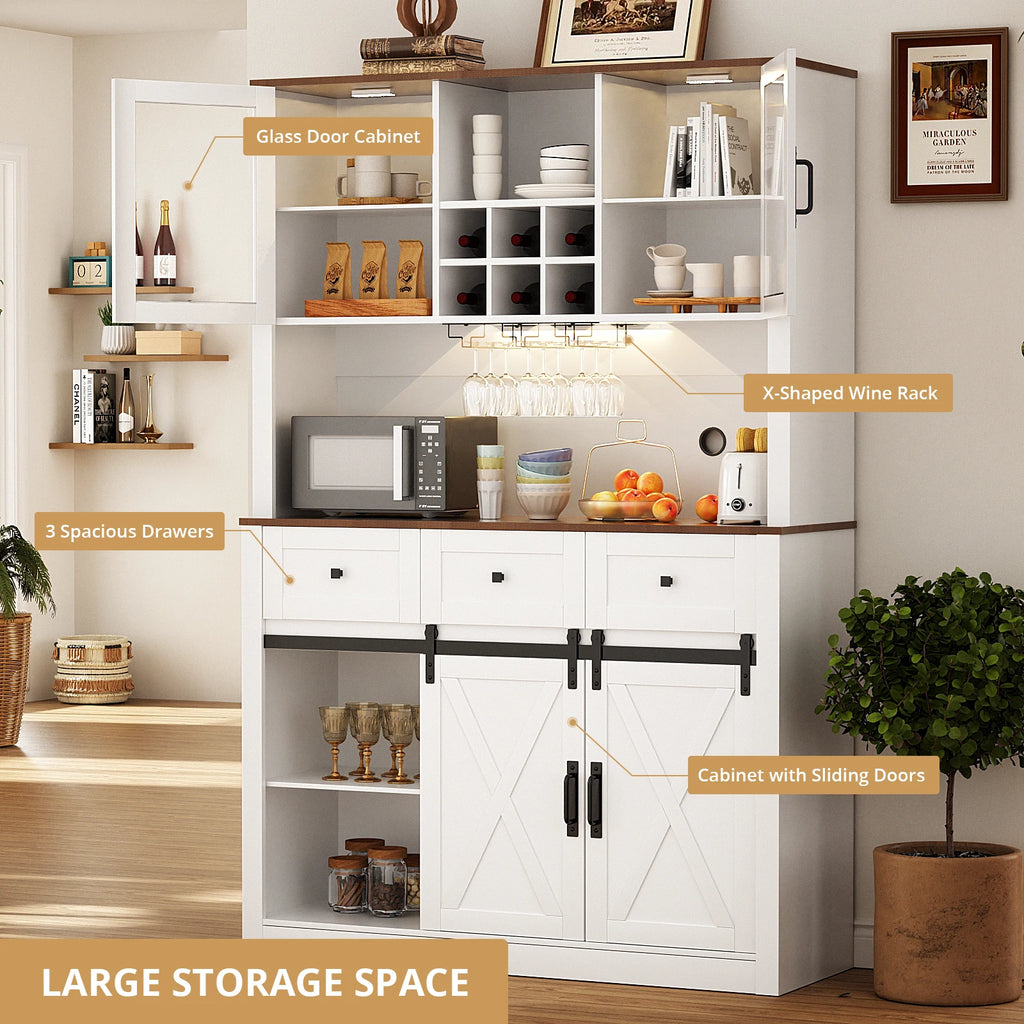Farmhouse Coffee Bar Cabinet
