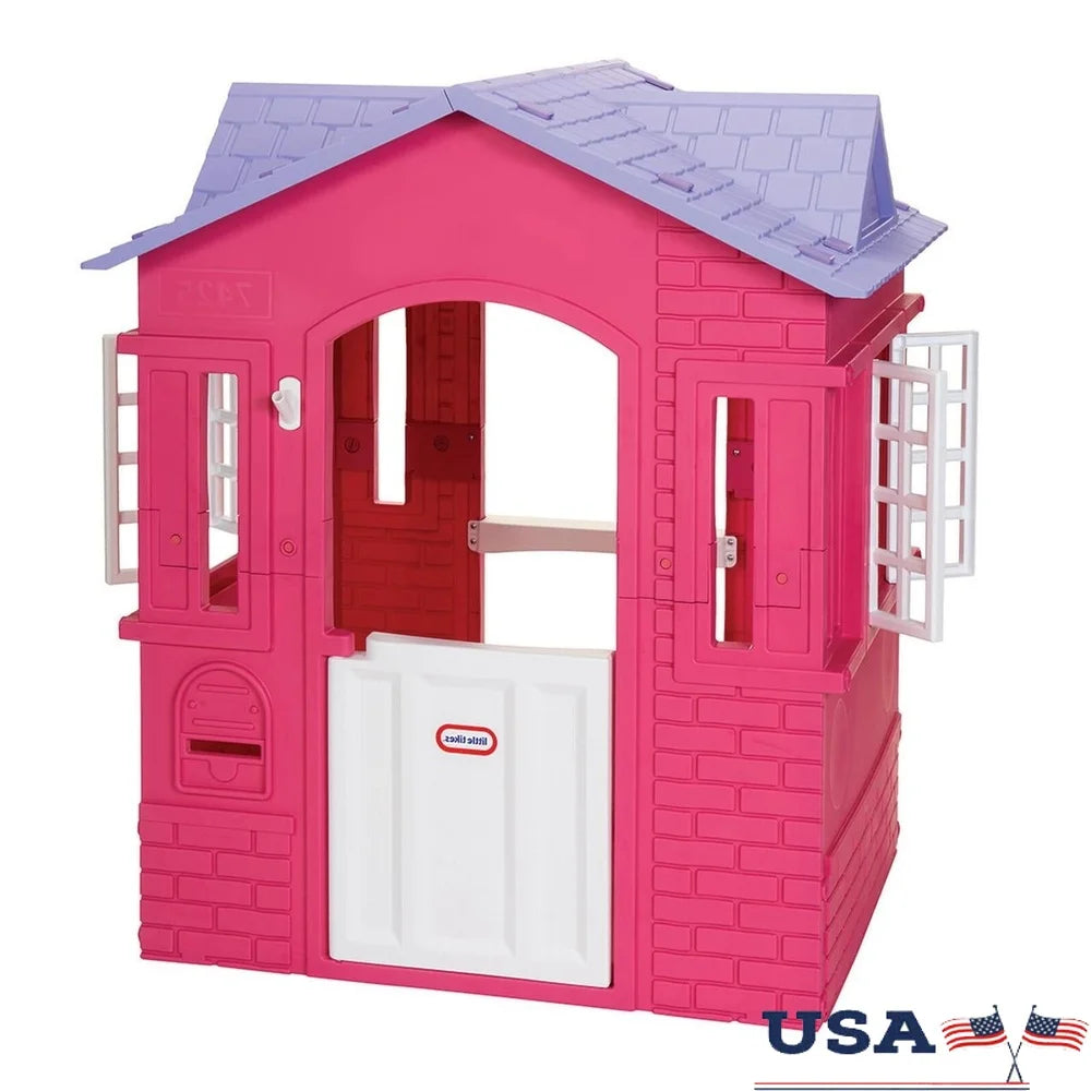 Cape Cottage Princess Playhouse – Pink | Indoor & Outdoor Kids Playhouse