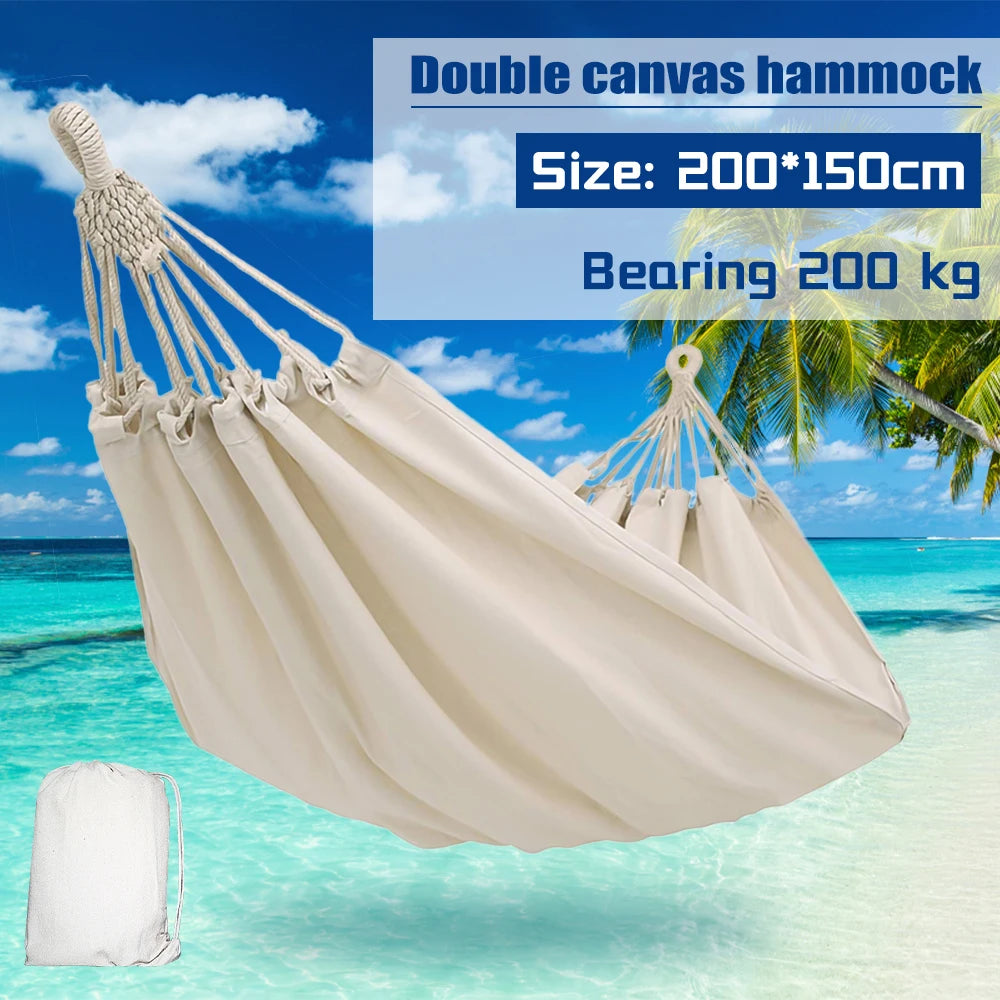Modern Two-Person Cotton-Polyester Hammock – Cozy & Durable