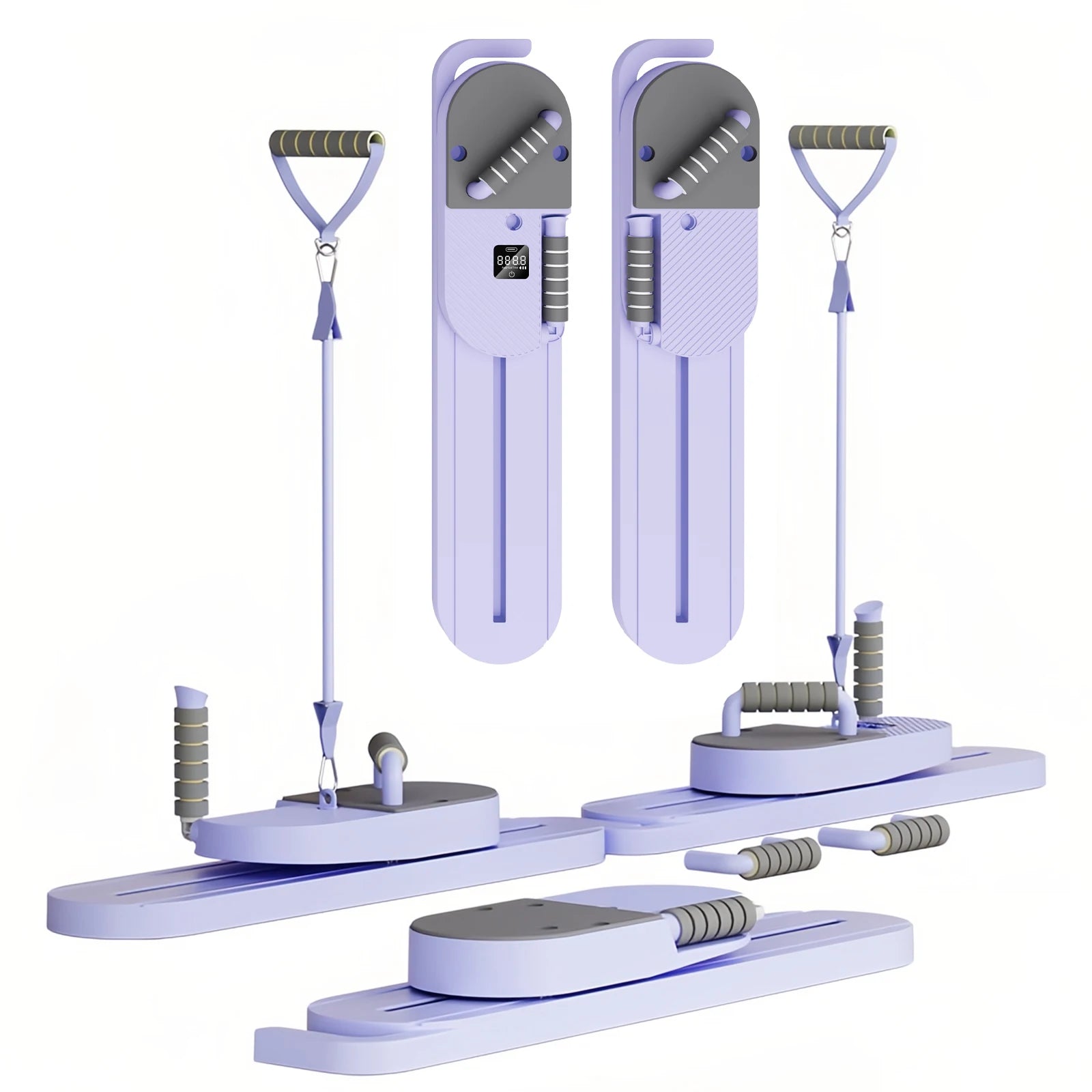 Portable Split Ab Board with Resistance Bands – Smart Pilates & Core Trainer