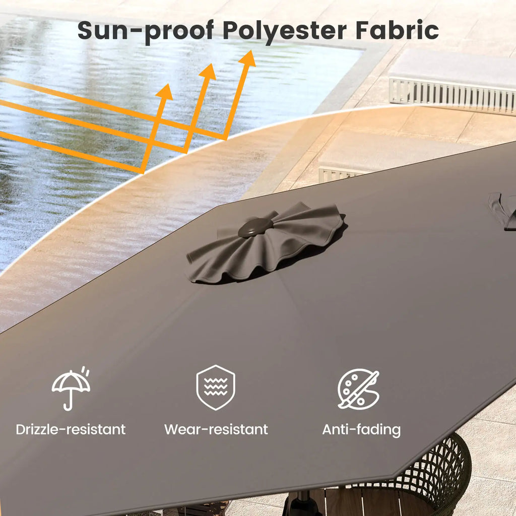 7.5ft Outdoor Patio Umbrella – Tilt & Vent Design