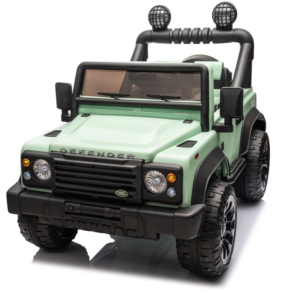 Lwo Licensed Land Rover Defender Electric Ride-On Car for Kids | Ages 3-7 | Remote Control, Multimedia, LED Lights