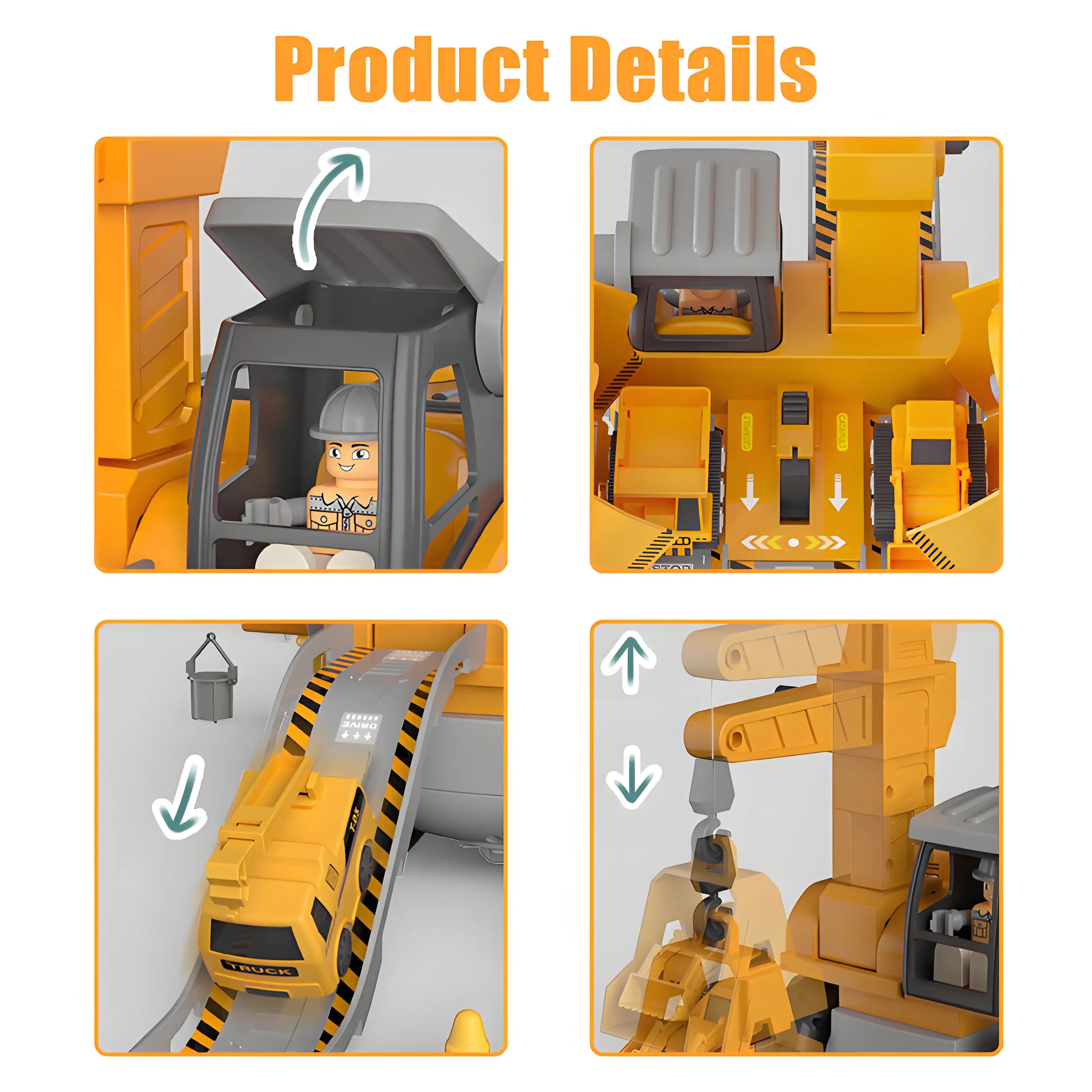 Educational Diecast Assembly Toy Car with Drill – Kids Engineering Playset