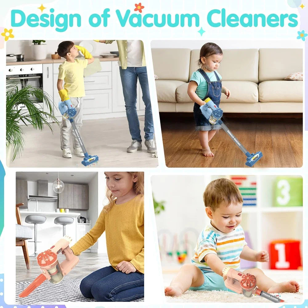 Kids Pretend Play Vacuum Cleaner Set – Interactive Cleaning Toy for Toddlers