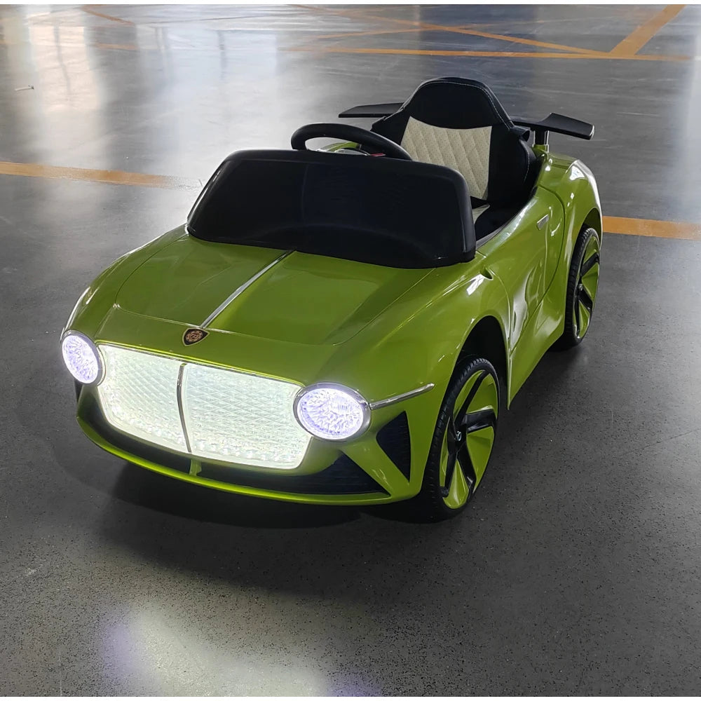 Lwo Kids Electric Ride-On Car | Ages 3–6 | 2.4G Remote Control, LED Lights, Music Player, Safety Belt