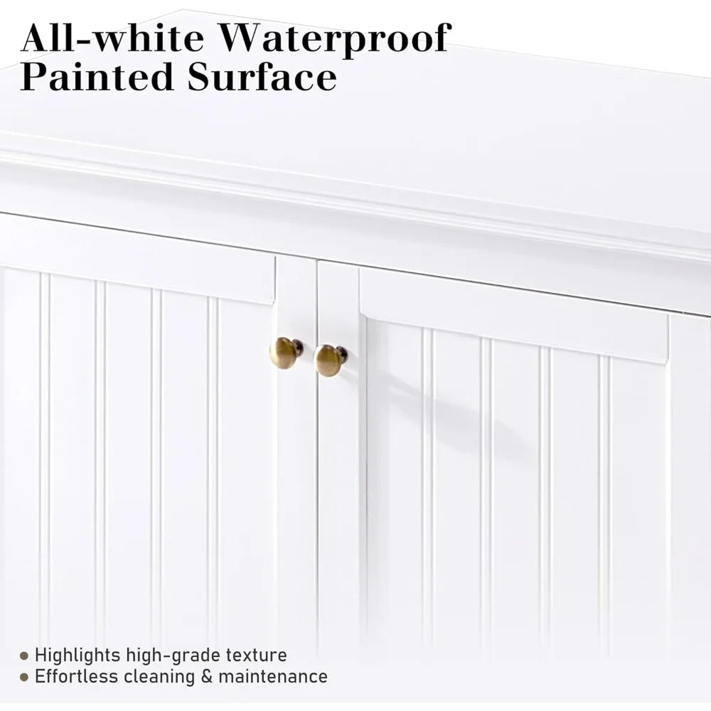 72" Farmhouse Sideboard Buffet Cabinet