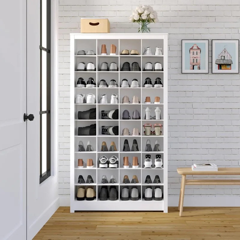 White Cube Shoe Storage Cabinet