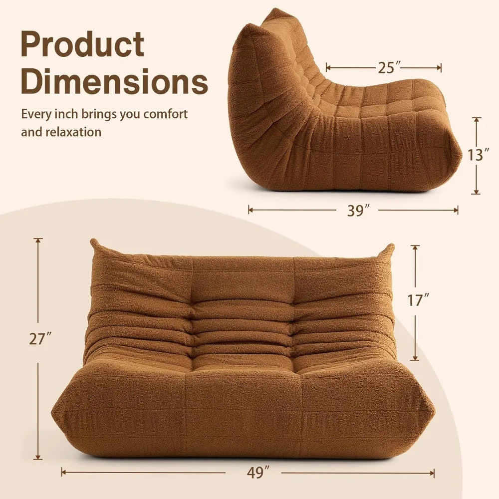 Giant Bean Bag Chair – Lazy Floor Sofa for Adults