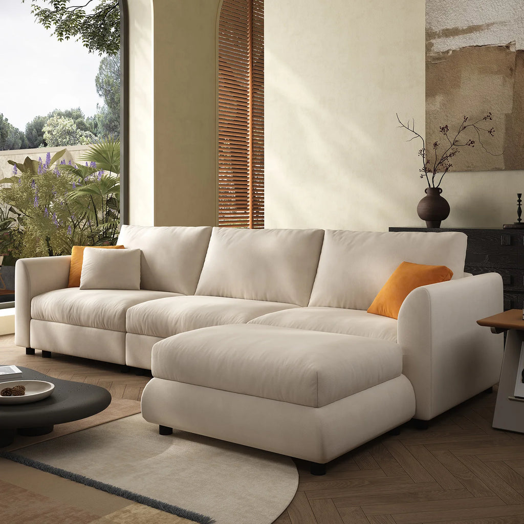 Cloud 108.2'' Modern U-Shaped Sectional Sofa – 4-Seater Convertible