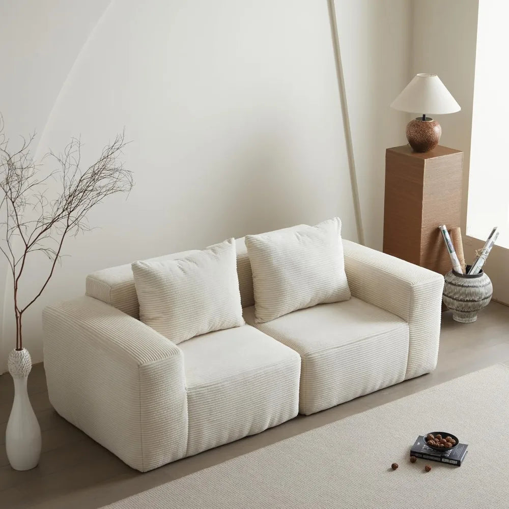Memory Foam 3-Seater Sofa – Easy Transport & Modern Design