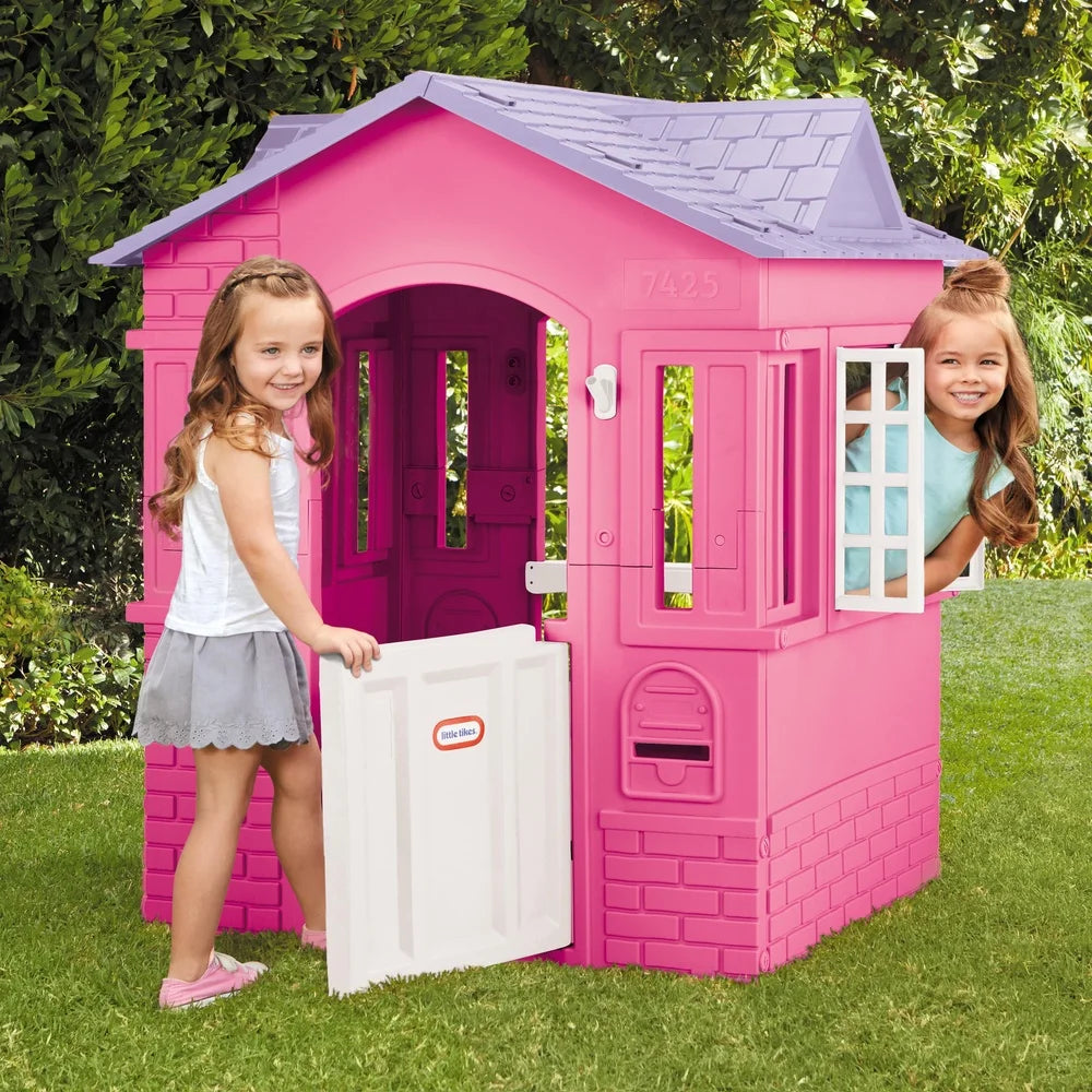 Cape Cottage Princess Playhouse – Pink | Indoor & Outdoor Kids Playhouse