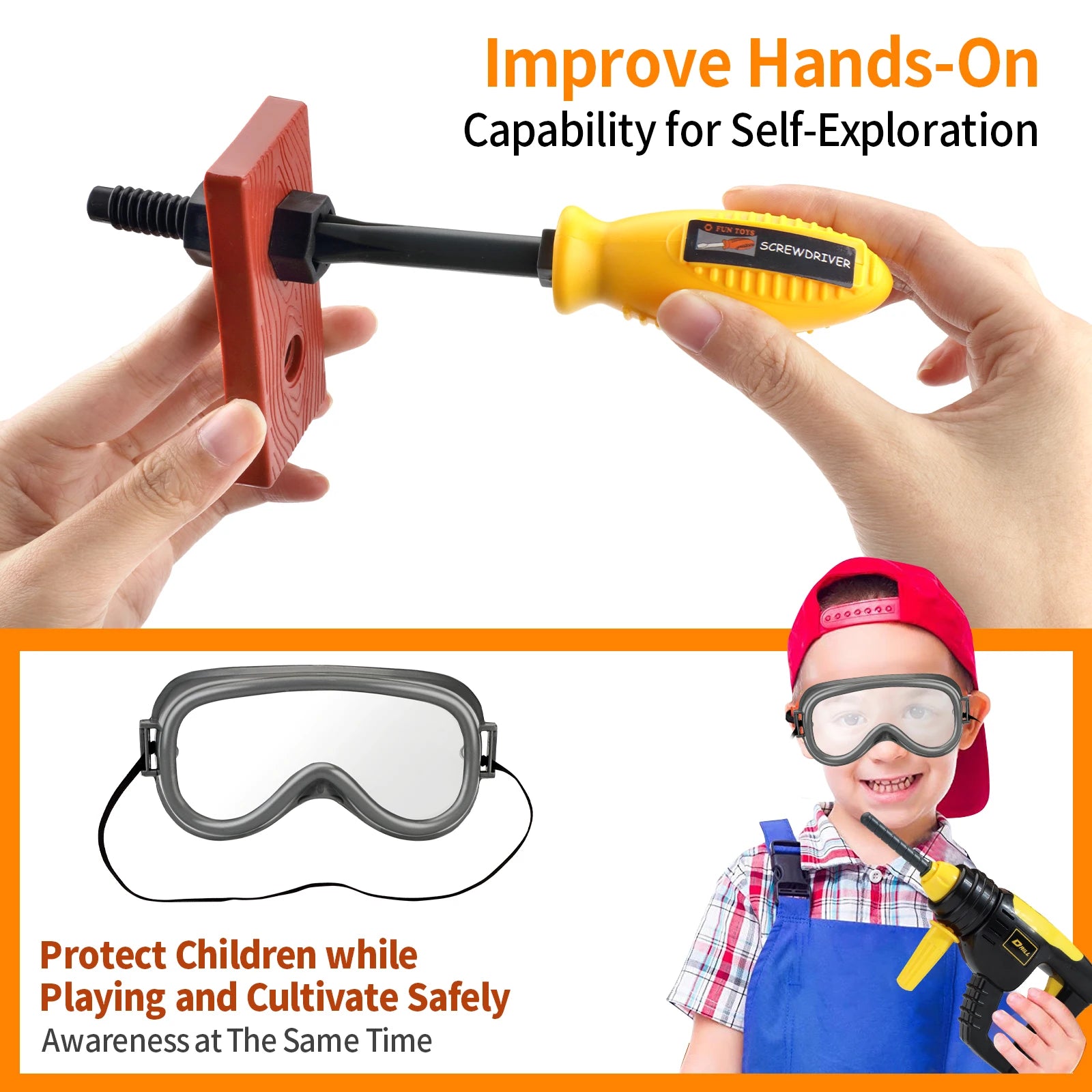 Plastic Toy Set for Kids – Unisex Educational Play (Ages 3–6)