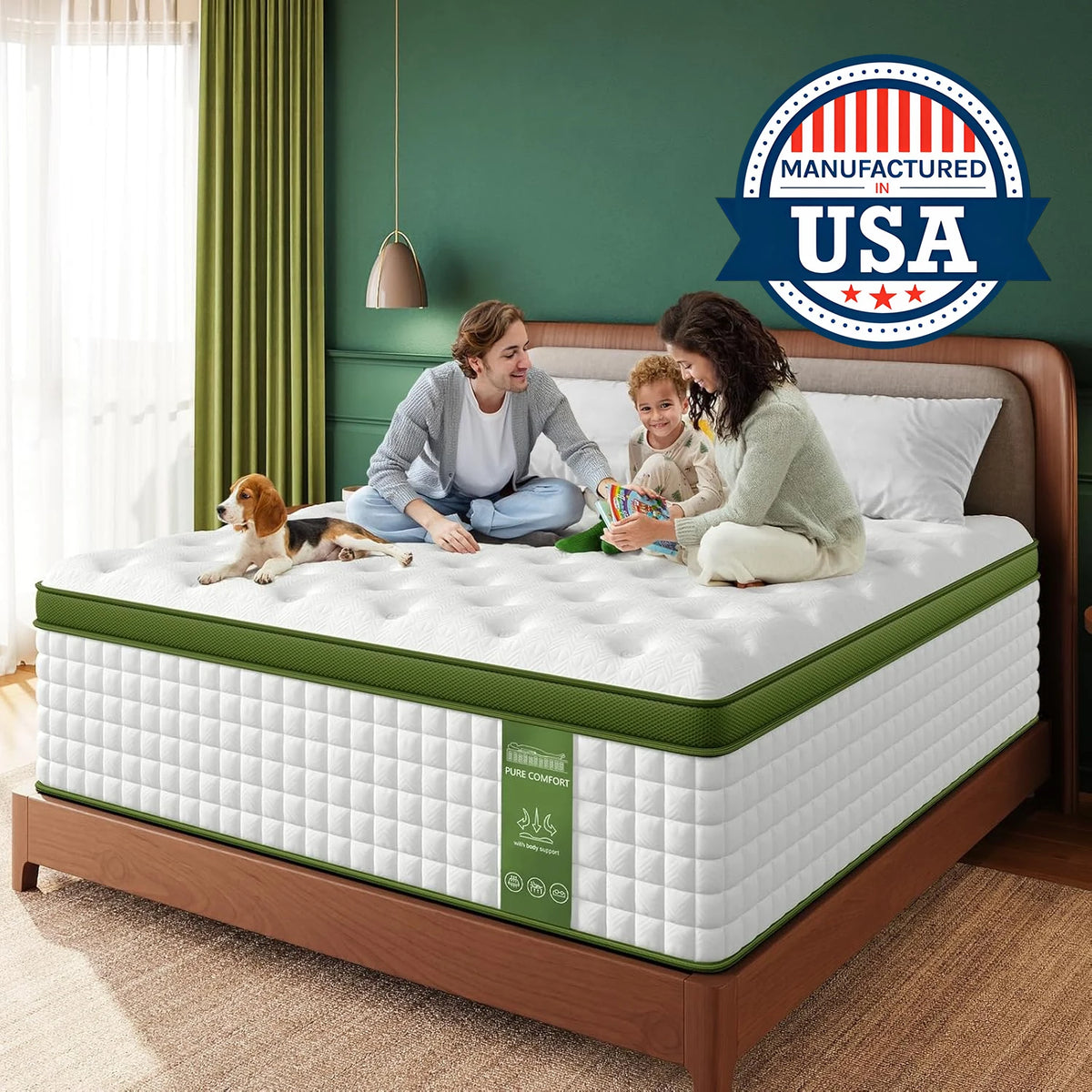 BedStory Hybrid Mattress – Full/Queen/King – 12-15 in