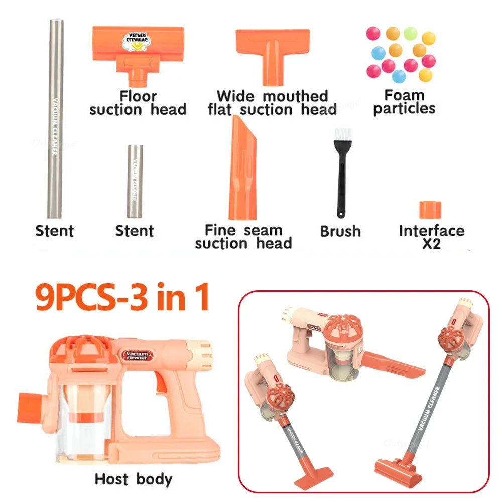 Kids Pretend Play Vacuum Cleaner Set – Interactive Cleaning Toy for Toddlers