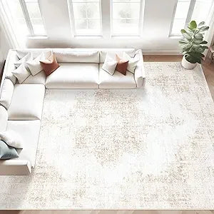 Washable 8x10 Vintage Rug