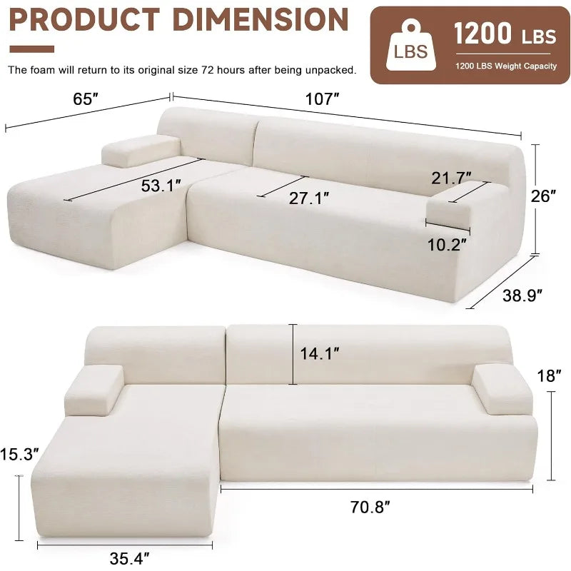 Modular L-Shaped Sofa