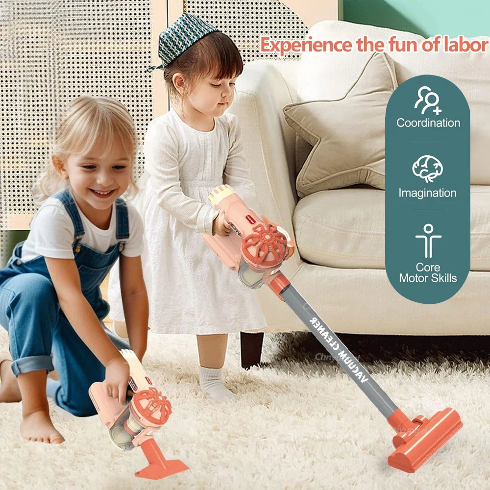 Kids Pretend Play Vacuum Cleaner Set – Interactive Cleaning Toy for Toddlers
