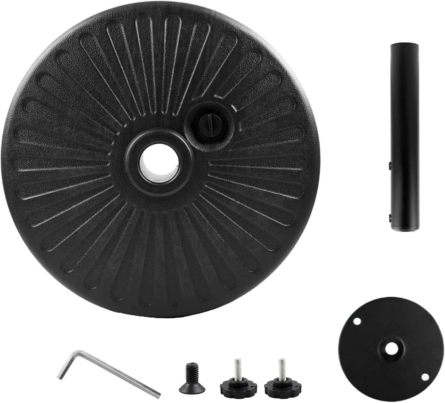 Heavy-Duty Outdoor Umbrella Base – Stainless Steel