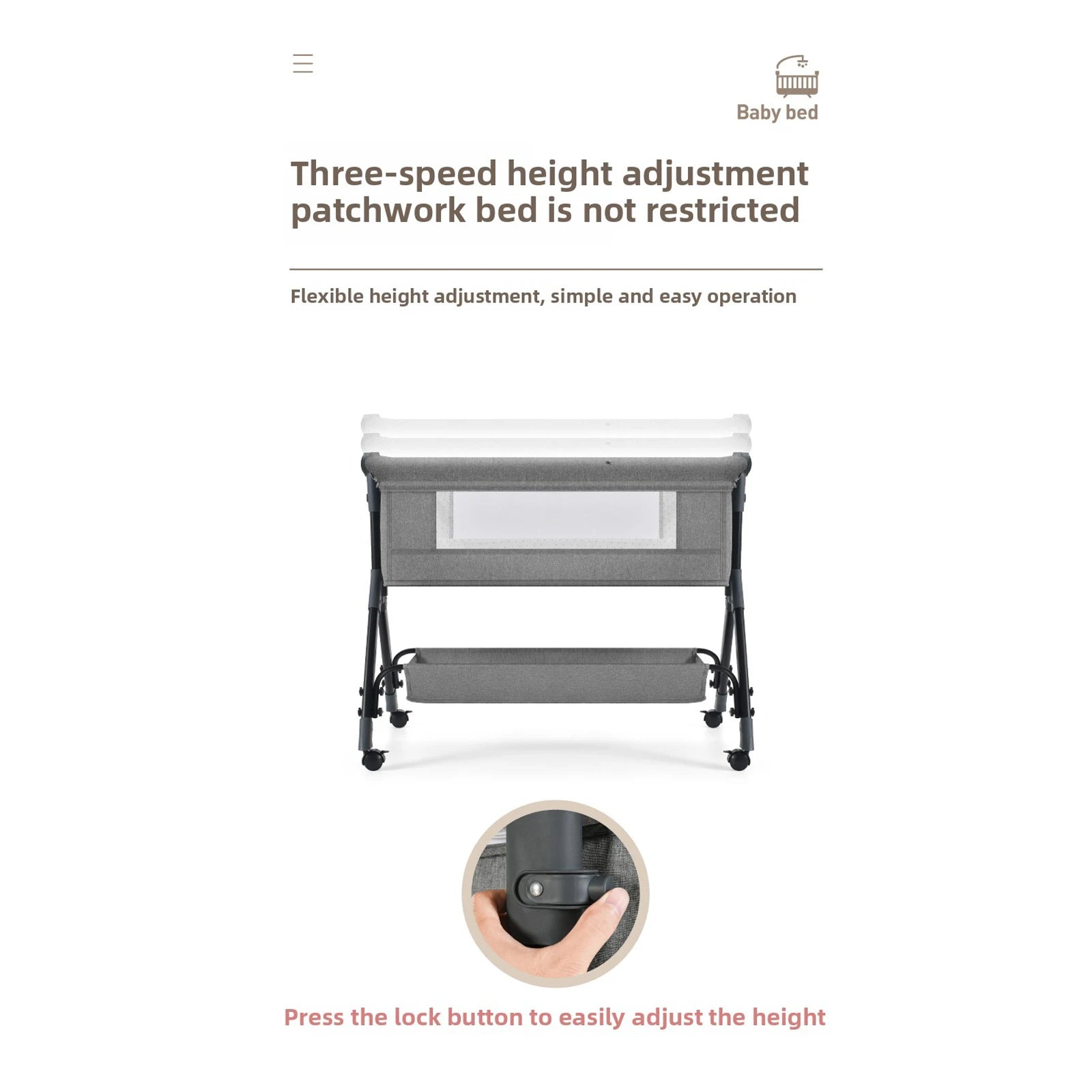 Multifunctional Baby & Toddler Crib