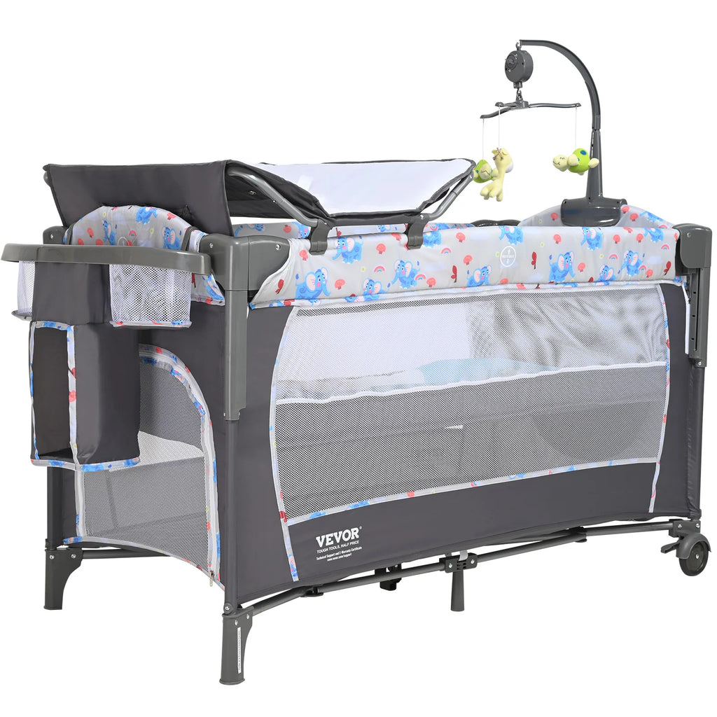 SucceBuy Baby Bassinet with Changing Table
