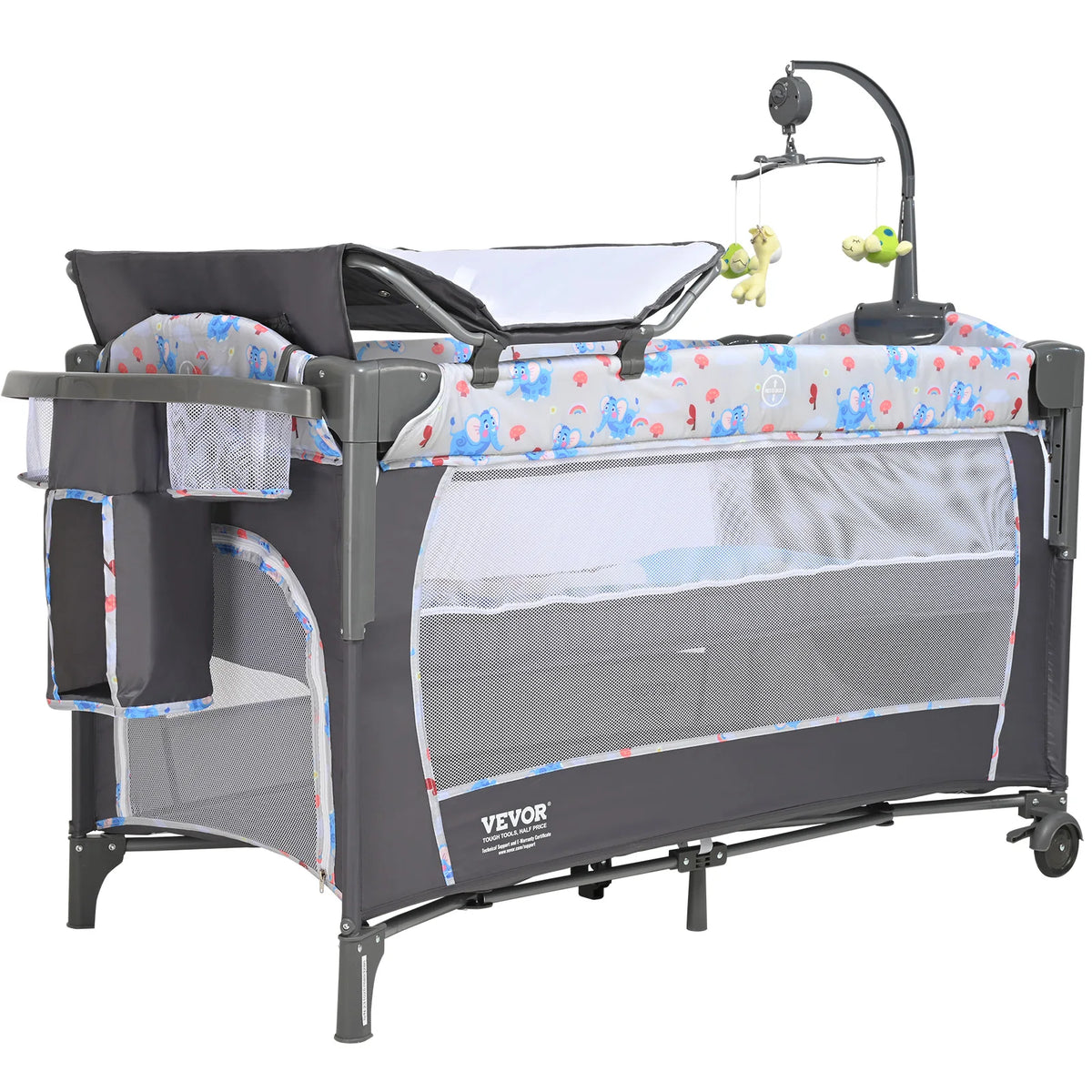 SucceBuy Baby Bassinet with Changing Table