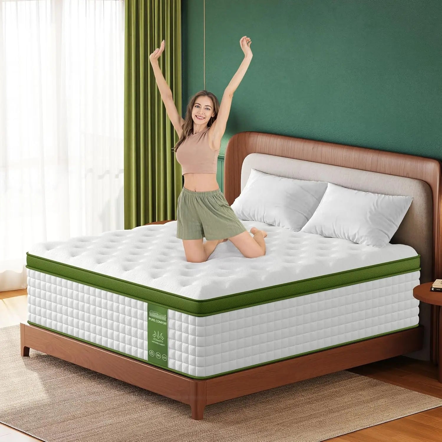 BedStory Hybrid Mattress – Full/Queen/King – 12-15 in