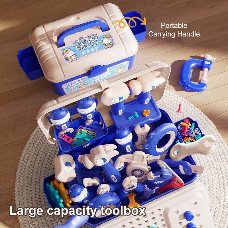 Children’s Play Tool Set with Electric Drill – Educational DIY Toolbox Toy