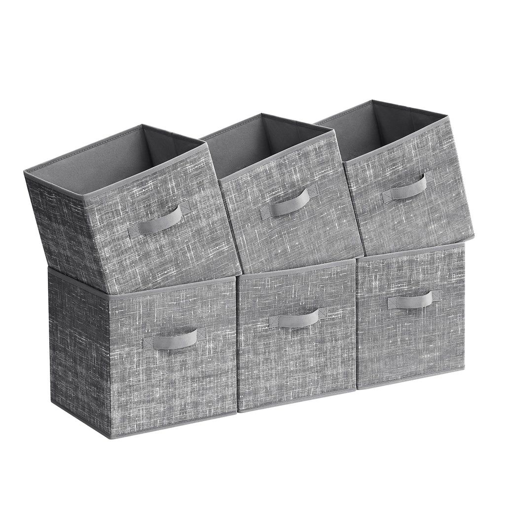 ongmics 6-Pack Fabric Storage Cubes – Durable & Space-Saving
