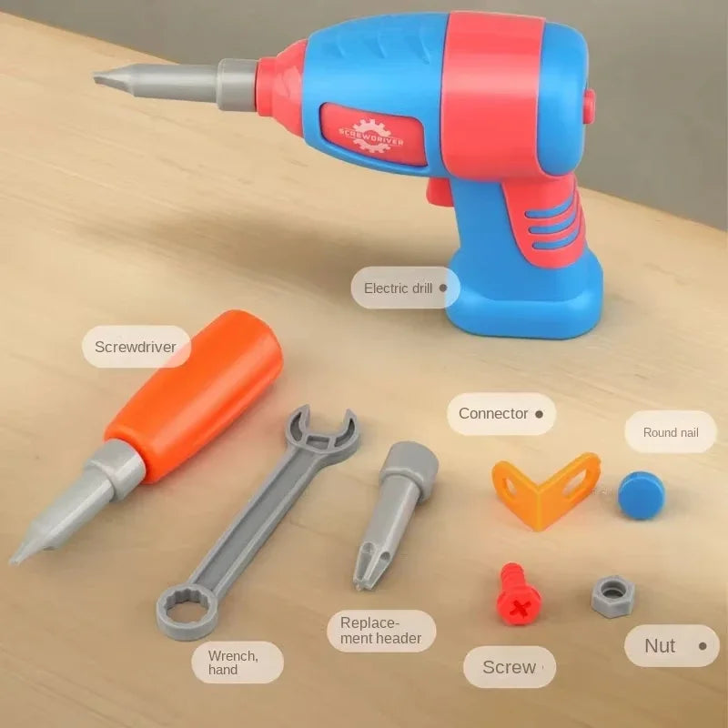 Kids Tool Set with Electric Drill – 3D Puzzle Educational Pretend Play Toy