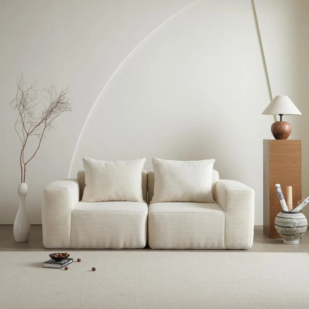 Memory Foam 3-Seater Sofa – Easy Transport & Modern Design