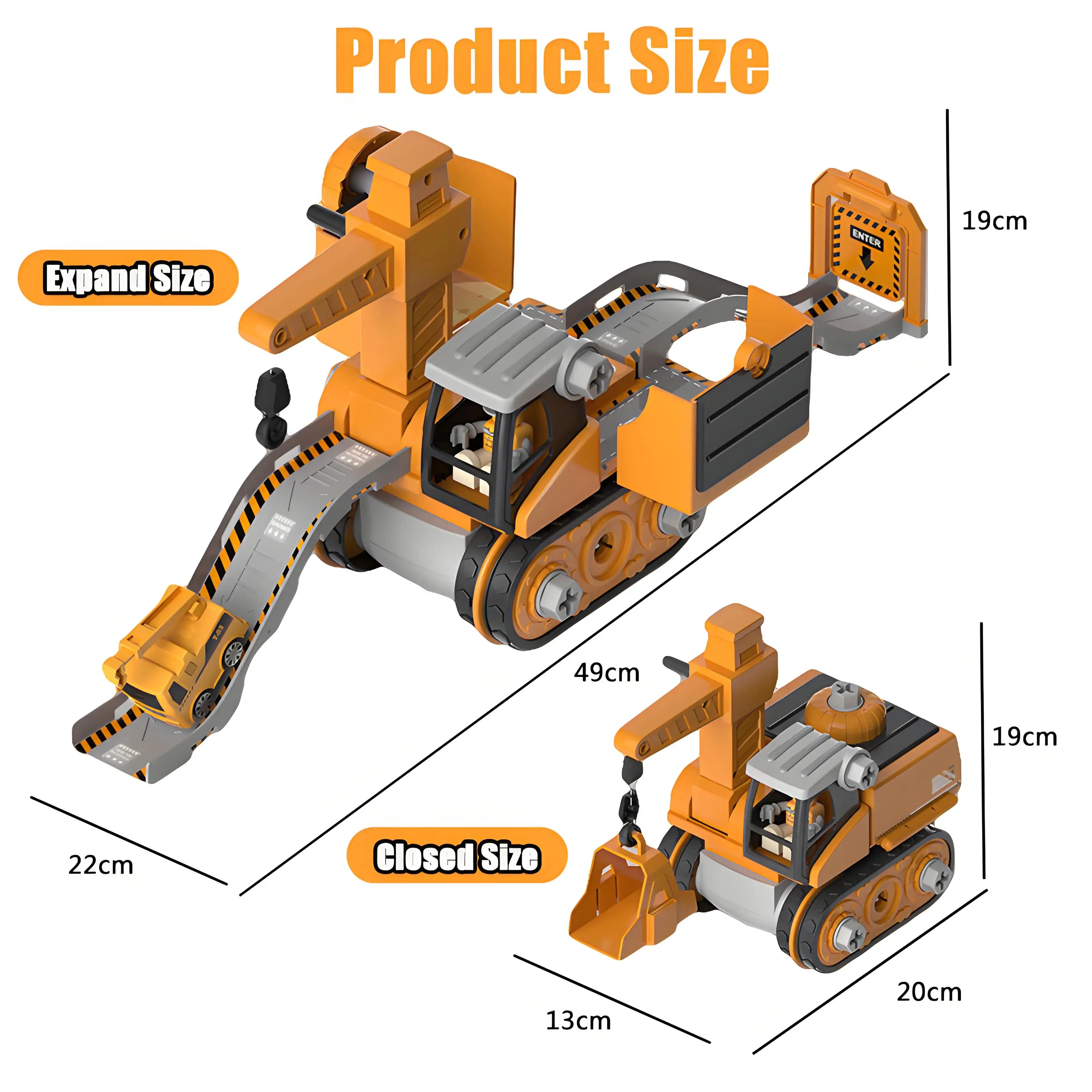 Educational Diecast Assembly Toy Car with Drill – Kids Engineering Playset