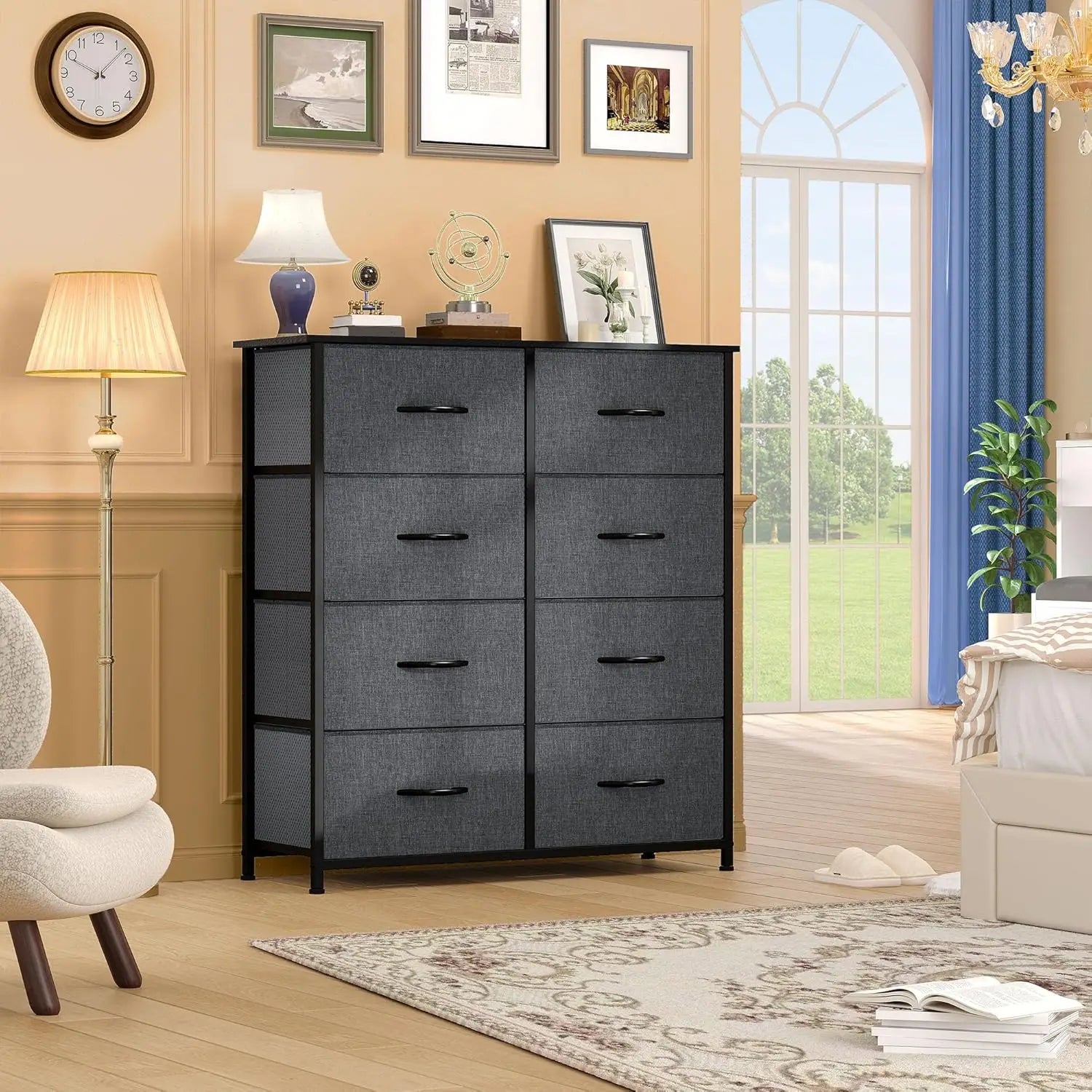 8-Drawer Fabric Dresser – Bedroom, Closet & Living Room Storage Organizer