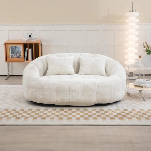Loveseat Bean Bag Sofa – 57" Chenille