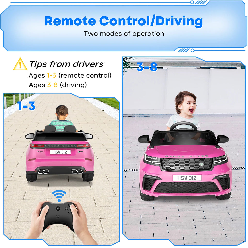 HobbyLane 12V Kids Ride-On Car | Electric Car with Parental Remote, MP3 Player, Rocking Function & Pull Rod | Ages 4–8