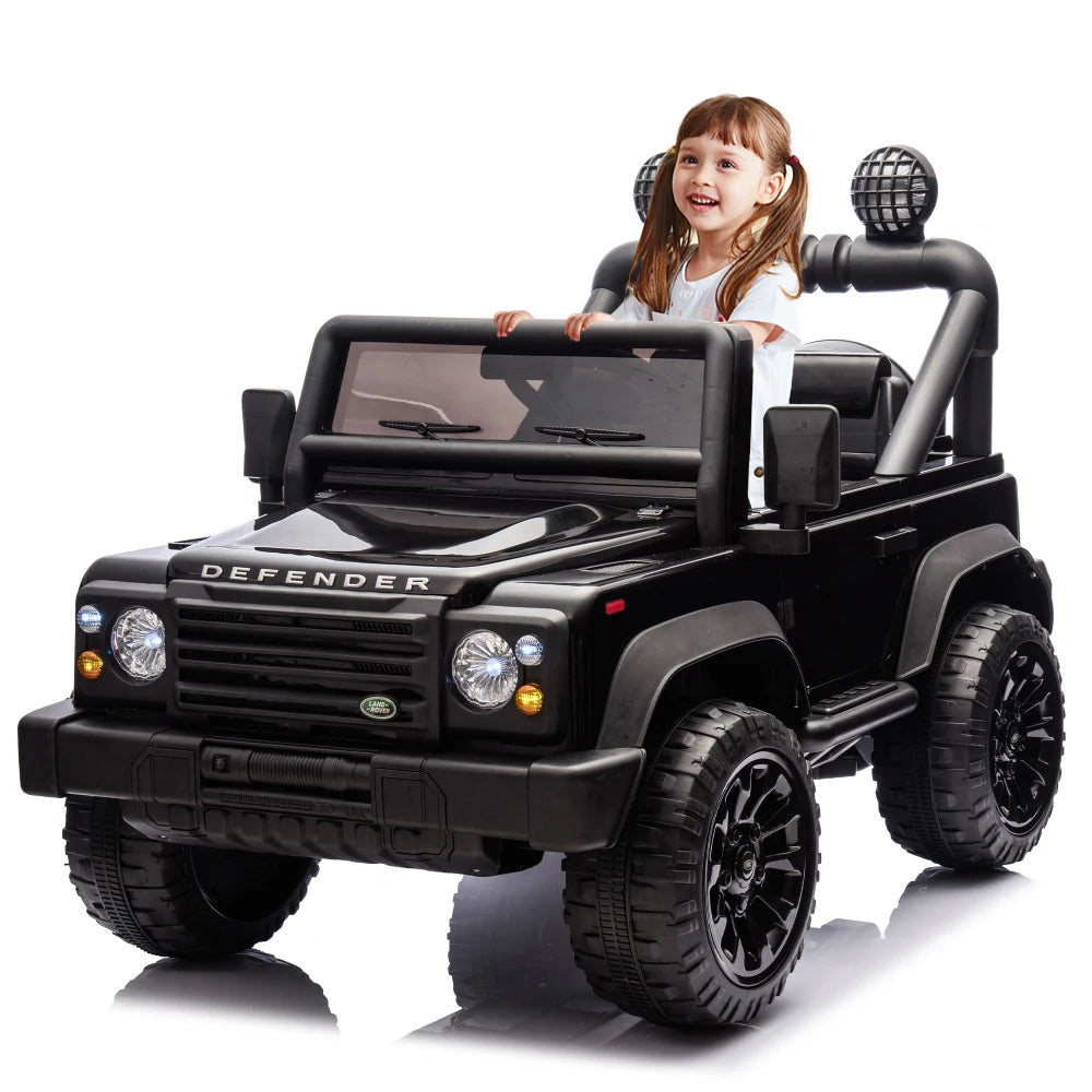 Lwo Licensed Land Rover Defender Electric Ride-On Car for Kids | Ages 3-7 | Remote Control, Multimedia, LED Lights