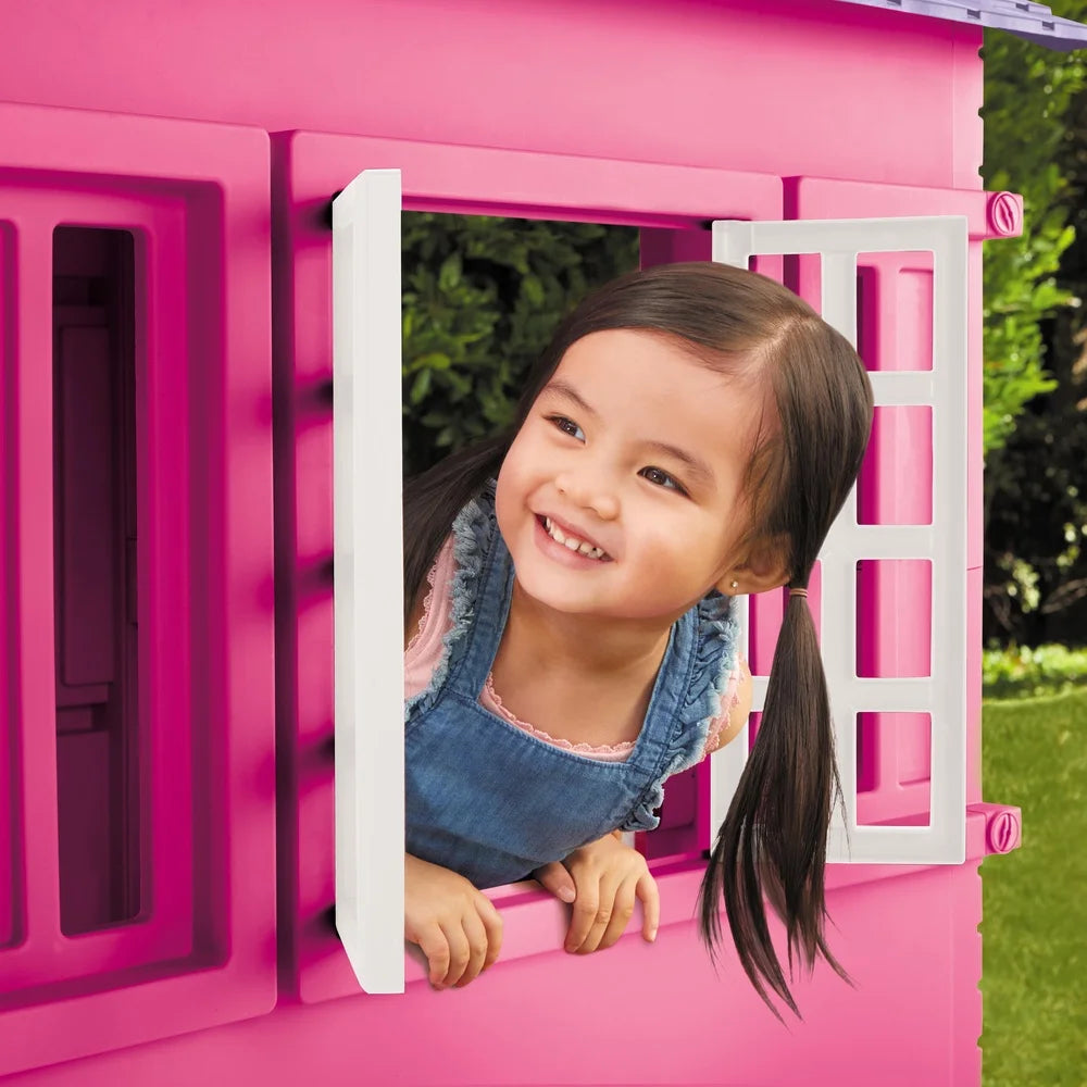 Cape Cottage Princess Playhouse – Pink | Indoor & Outdoor Kids Playhouse
