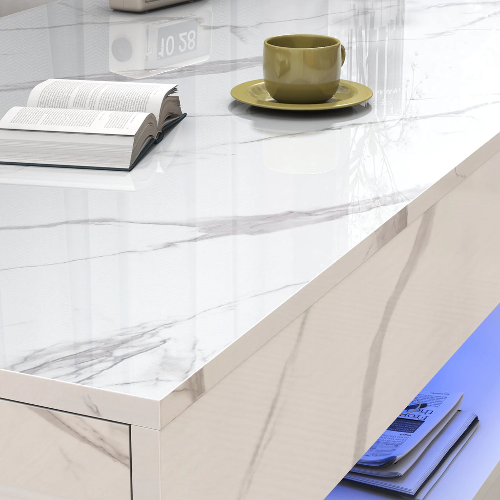 LED Coffee Table with Storage