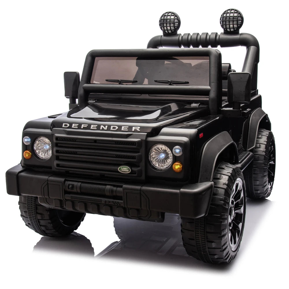 Lwo Licensed Land Rover Defender Electric Ride-On Car for Kids | Ages 3-7 | Remote Control, Multimedia, LED Lights