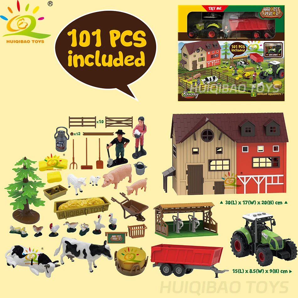 HUIQIBAO ABS Building Model Toy – Unisex Educational Set