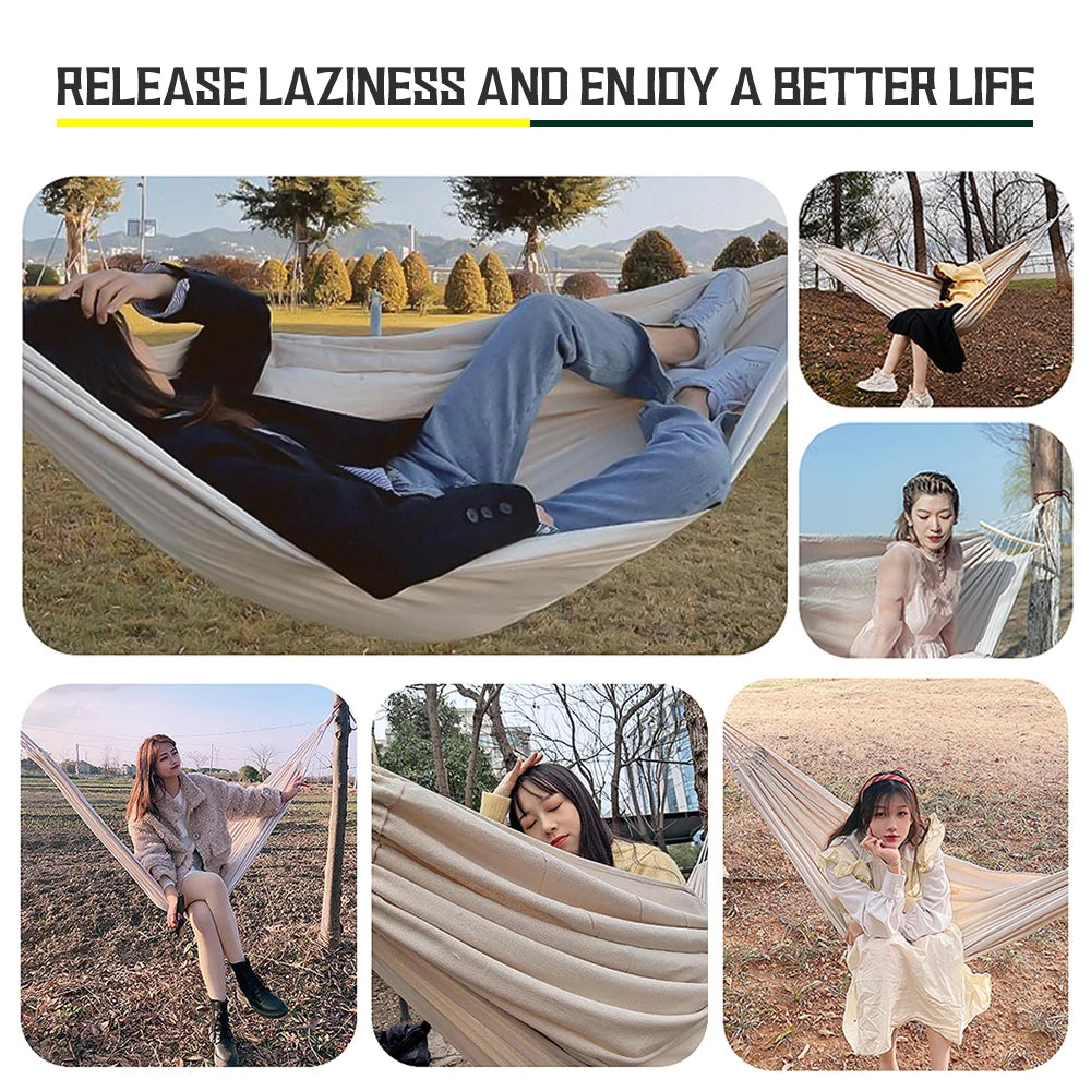 Modern Two-Person Cotton-Polyester Hammock – Cozy & Durable