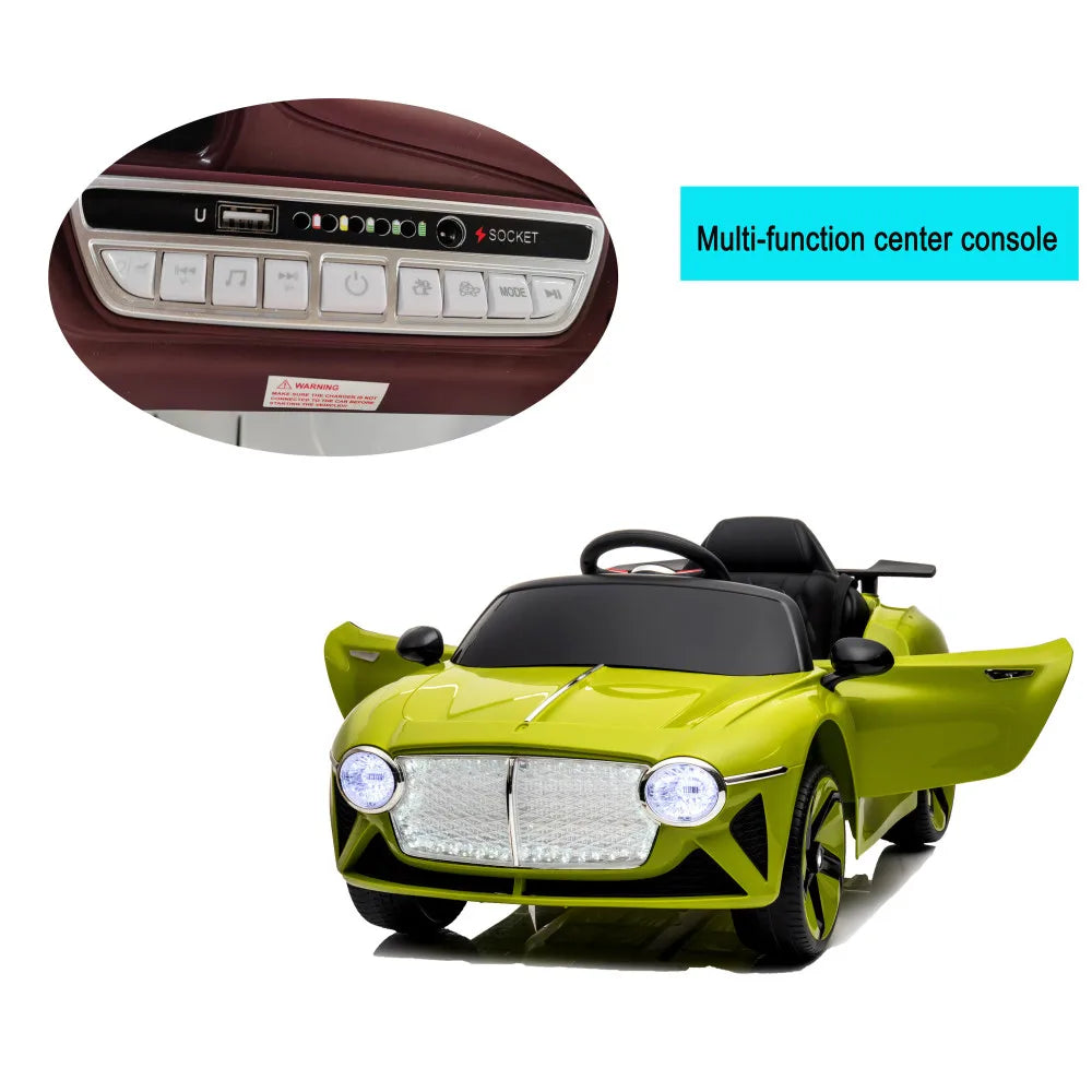 Lwo Kids Electric Ride-On Car | Ages 3–6 | 2.4G Remote Control, LED Lights, Music Player, Safety Belt