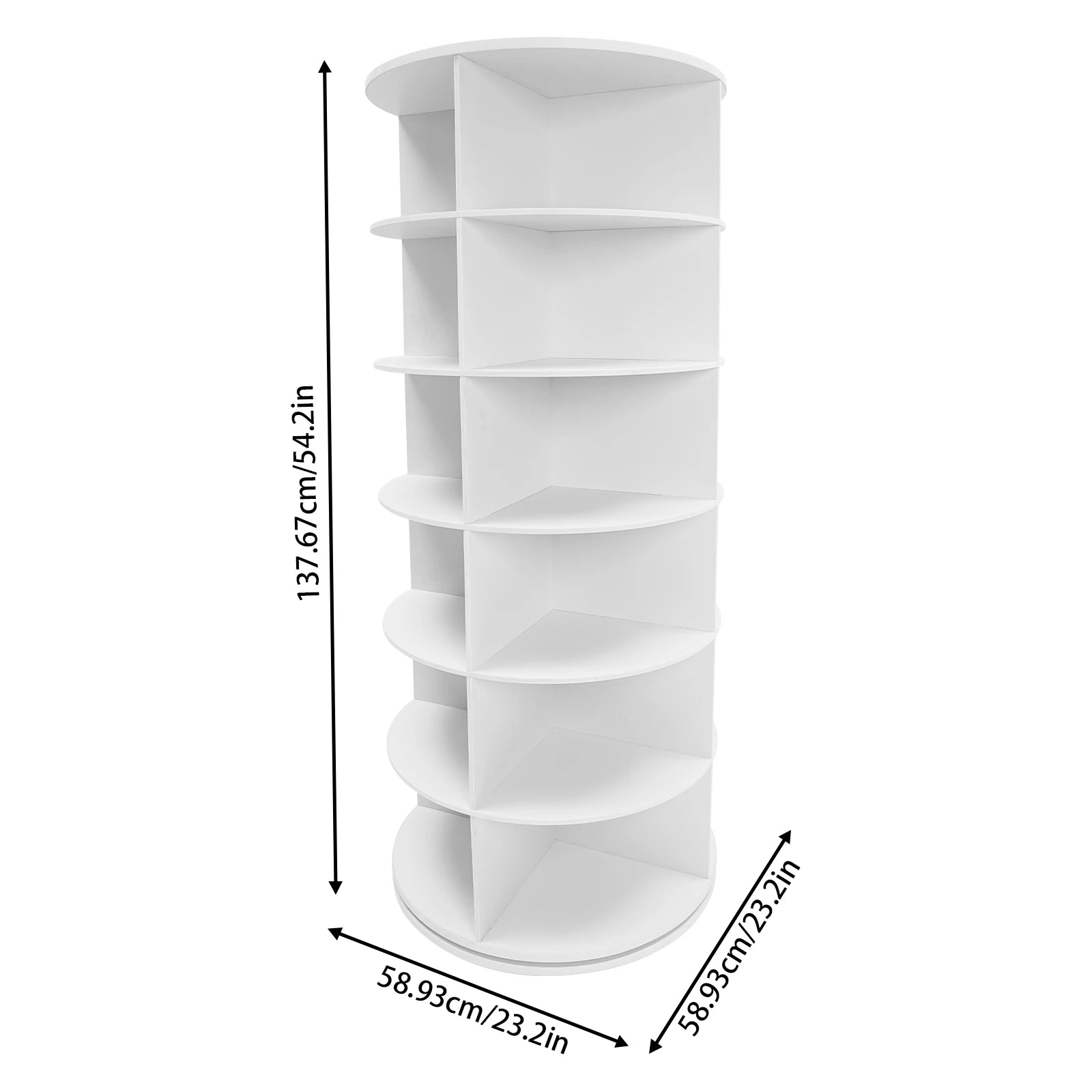 360° Rotating Shoe Rack – 6-Tier Freestanding Storage Organizer for 24 Pairs